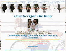 Tablet Screenshot of cavaliersfortheking.com